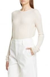 Vince Directional Rib Cashmere Sweater   Nordstrom at Nordstrom